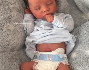 Authentic Platinum Full Body Silicone Baby Lee/17 inches/Newborn Size/Created In USA