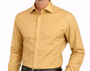 slim fit dress slacks Yellow | Steven Land | French Cuff main image 1