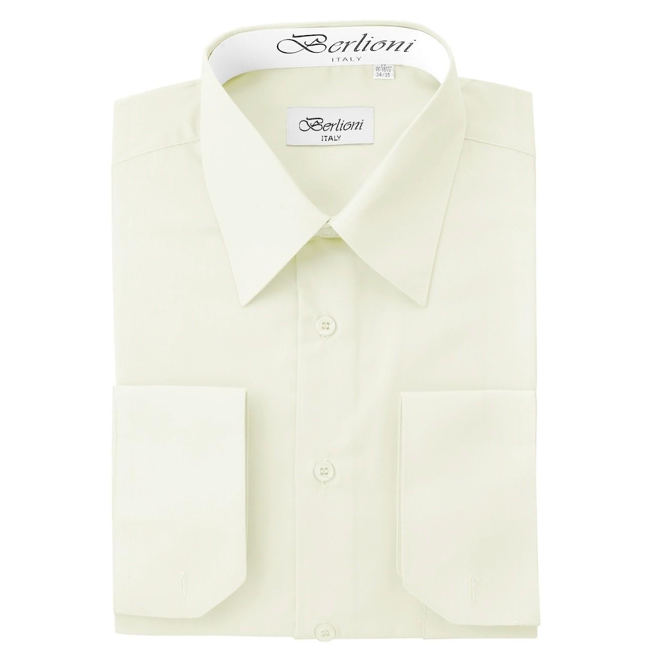 cream colored dress shirts for men Modern Fit Non-Iron Sateen Dress Shirt | Bellissimo | Tip Top Tailors