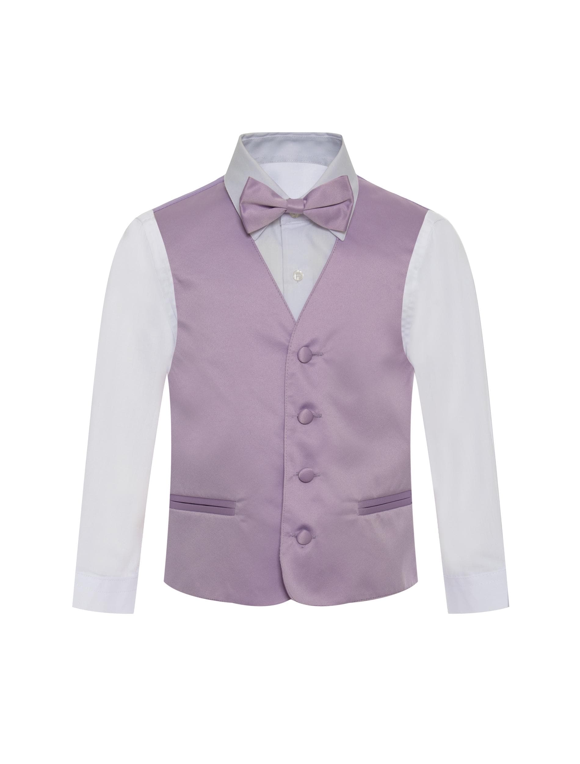 lilac vest and tie