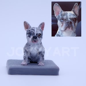Custom Dog Figurine, Wedding with dog Caketopper Personalized, Pet Clay Sculpture, Puppy Birthday Cake Topper, Cat Statue, Dog Memorial Gift