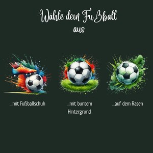 Magnetisches glitzerndes Lesezeichen Fussball – Fussballfans Buchaccessoire – Personalisierbar mit Namen Bild 4