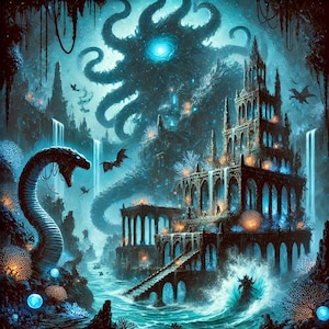 Avventura one-shot di Dungeons & Dragons: "I segreti sommersi di Drevor Deep" - Campagna misteriosa sottomarina con mappe e gettoni personalizzati PHB 5e