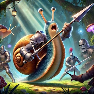 Den tröga vägen till ära: Ett roligt D&D-äventyr i ett enda ögonblick med Sir Greensnail, snigelliddaren!