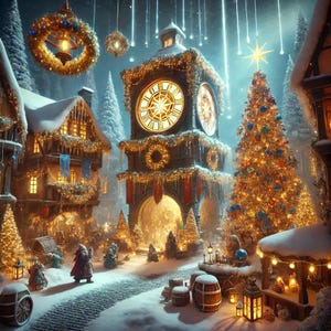 Die Geheimnisse der stillen Uhr | D&D 5e Mystery One-Shot | Weihnachtsabenteuer mit benutzerdefinierten Karten und Token