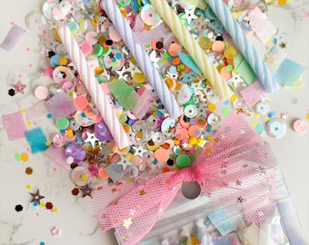 Birthday Confetti, Confetti Glam, Custom Confett, Pretty Confetti, Jen Magic Makes, Colorful Confetti, Birthday Party, Flatlay Confetti