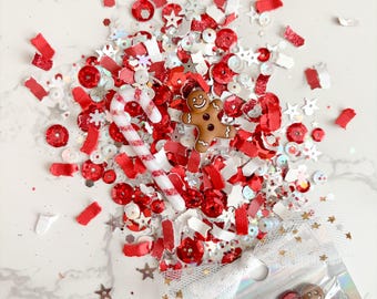 Confetti, Confetti Glam, Custom Confetti, Christmas Confetti, Candy Cane Confetti, Gingerbread Confetti, Flatlay Confetti, Jen Magic Makes