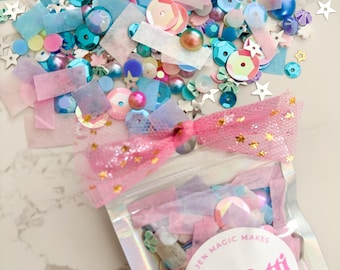 Mermaid Confetti, Confetti Glam, Custom Confett, Pretty Confetti, Jen Magic Makes, Colorful Confetti, Mermaid Confetti, Flatlay Confetti