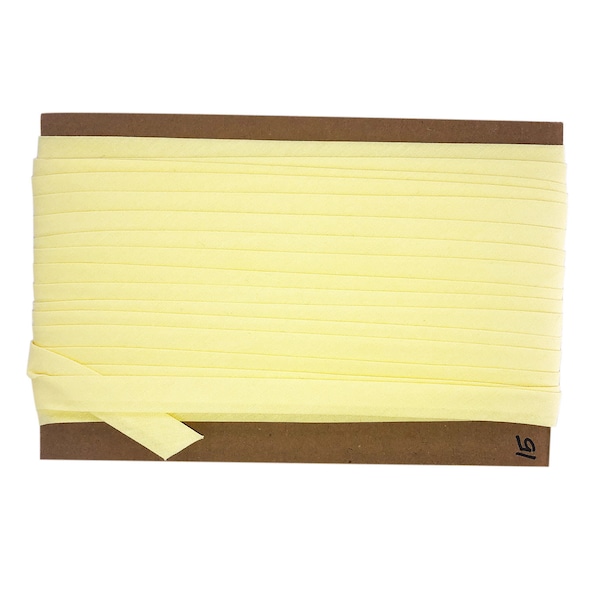 Bias Jaune Citron 15 yards enveloppe pliant coton