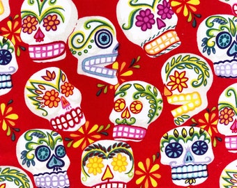 Alexander Henry Fabric Skulls Day of the Dead Mini Calaveras 2 pieces