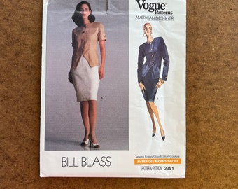 Vogue Pattern 2251 American Designer Bill Blass