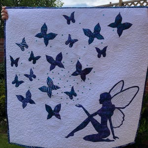 Delphine Brooks Fairy Dust Applikation Quilt Nähanleitung und Schnittmuster, PDF digitaler Download