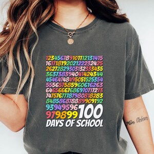100 Days of School Shirt, - 100 Day Shirt - 100th Day Of School Celebration - Student Shirt - Back to School Shirt - Gift For Teacher