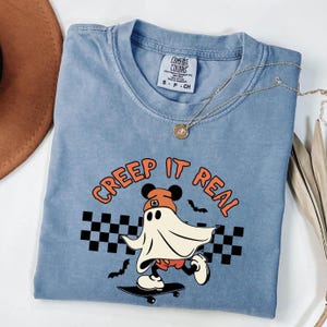 Retro Halloween Shirt, Creep it Real Shirt, Vintage Ghost Halloween Shirt,  Comfort Colors  Witch Shirt, Retro Fall Shirt, Fall Shirt