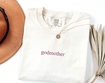 Custom Embroidered Comfort Colors Unisex T-shirt, Personalized Embroidered Tee, Embroidered Tee, Custom Tee, Embroidered T Shirt Gift