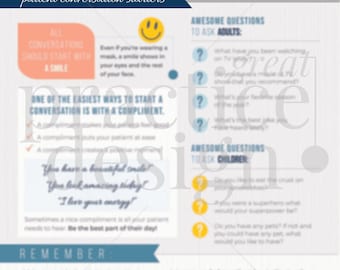 Patient Conversation Starters Downloadable PDF- Conversation Starters Downloadable Sign- Patient Conversation Starters Sign