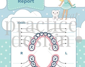 Tooth Fairy Progress Report Downloadable PDF -Tooth Fairy Downloadable PDF -Tooth Loss Tracker -Tooth Fairy Tracker