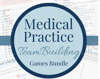 Great Practice Design’s printable Medical Practice Game Bundle is an engaging and easy way to help your team bond and connect.