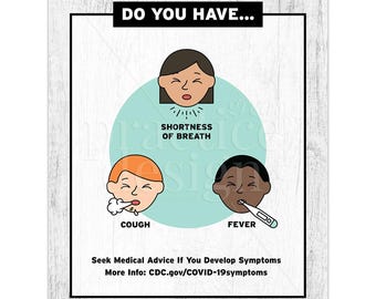 Are you sick? When to seek medical attention printable flier,  Safety flier, Patient Education Printable Sign