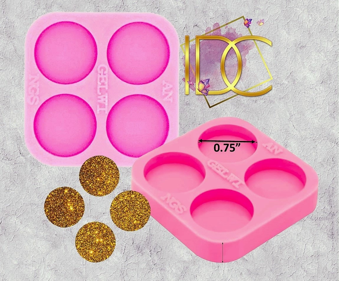 Round Silicone Molds Epoxy/resin Reusable Forms 
