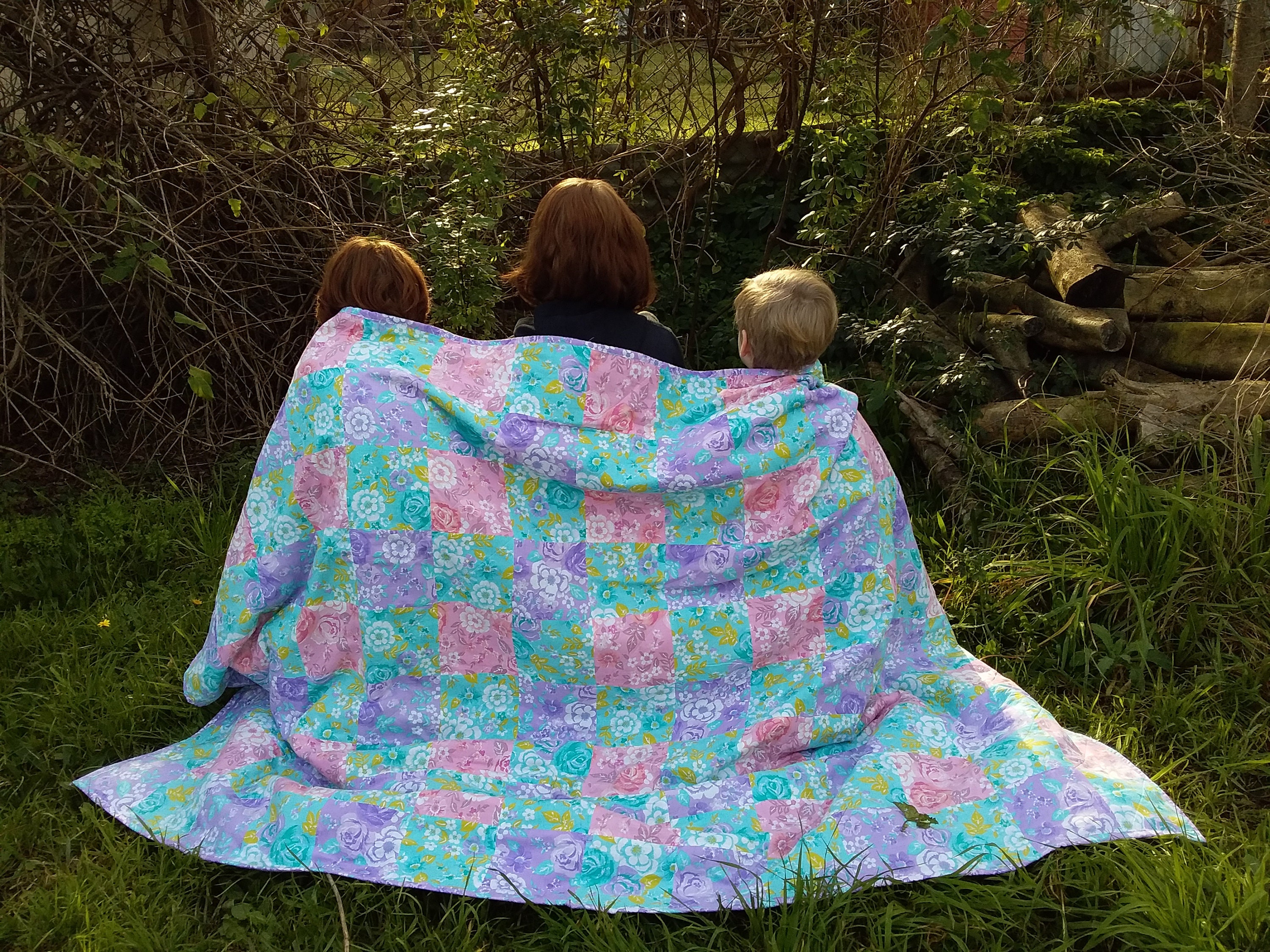 Home & Living Vintage Sheet Quilt Lap Quilt Crib Quilt Cot Quilt