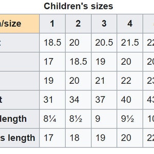 Puede incluir: Una tabla titulada "Tallas de ni&ntilde;os" muestra medidas de pecho, cintura, cadera, altura, largo de espalda y largo del vestido terminado. Las tallas van de 1 a 6X, con medidas en pulgadas. La tabla es informativa.