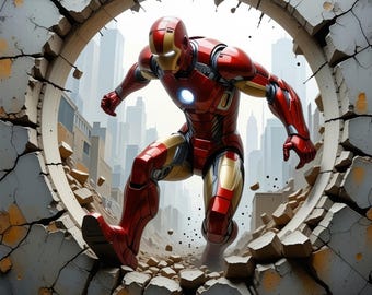 3D Effect cartoon movie character Sublimation Mug wrap iron man