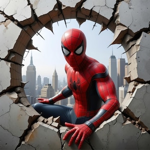 3D Effect cartoon movie character sublimation mug wrap spider man
