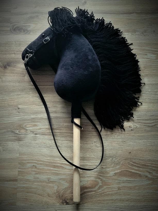 Hobby Horse BLACK With a Spot A4 - Etsy