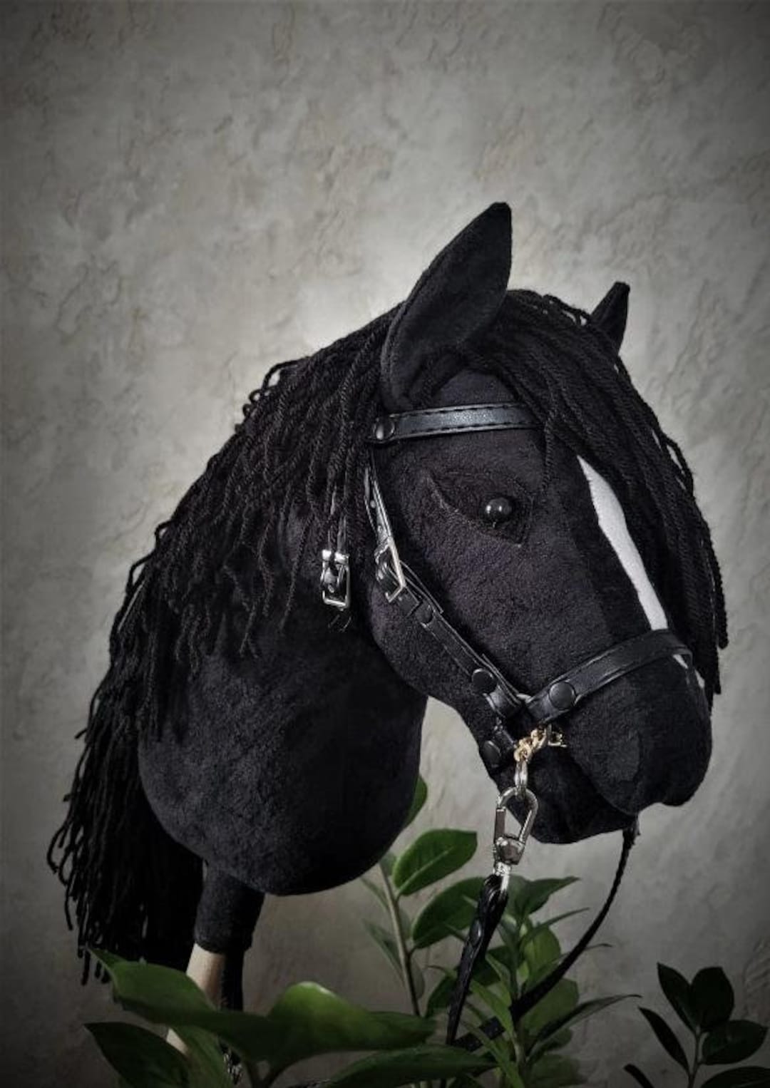 Hobby Horse BLACK With a Spot A4 - Etsy