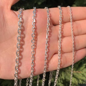 Massives 925er Sterlingsilber, Ankerhalskette, Silberschmuck, Kraftarmband, Geschenk für sie, Minimalistische Halskette, Männer-Frauen-Ketten