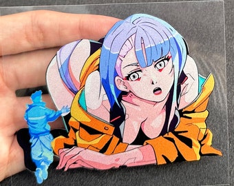Cyberpunk: Edgerunners | Lucy | Waifu Sticker | Light Reflective Sticker Decal