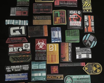 35 Sticker Pack - Cyberpunk | Umbrella Corporation | Fallout - Vinyl Stickers - Personalized Gifts // Stickers