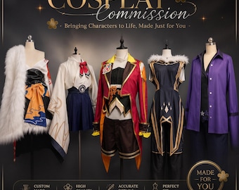 Custom Cosplay Costume Commission | Handmade Game Anime Props Armor Clothing & Accessories, 3D Printed / EVA Props
