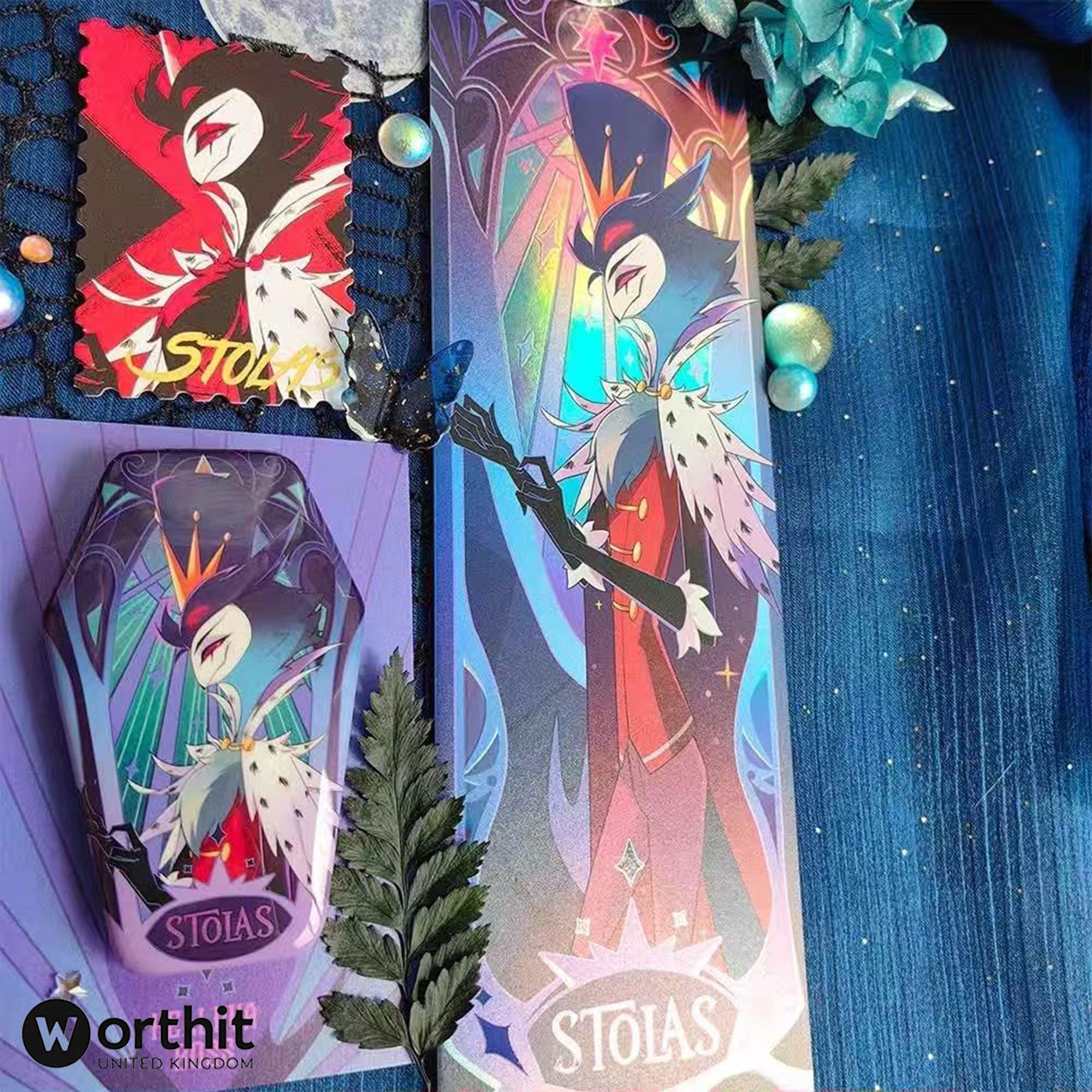 Hazbin Hotel & Helluva Boss Laser Cards X Badge Set – Stolas/blitz