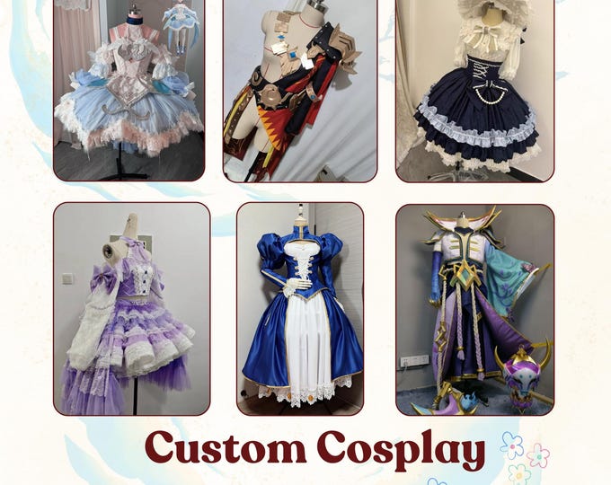 Custom Cosplay Costume Commission, Custom Anime Props & Clothes, Made to Order - Armor/Clothing/Accessories, Hand Sewn Clothing,Gift for Him