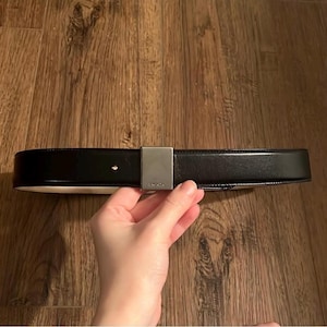 Escada Black Leather Belt