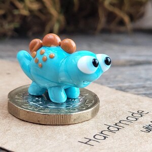 DINOSAUR ORNAMENTS Dinosaur figurine Glass dinosaur decor Miniature Dinosaur gift Dino figurine Glass figurines Tiny glass animals Terrarium