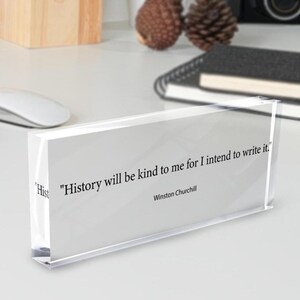 Custom Quote Sign | Motivational Quote, Inspirational Quotes | Personalized Quote Sign | Clear Acrylic Quote Sign