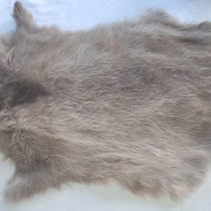 Light Brown Soft Rabbit Fur Hide – Approx. 18&quot;x11&quot; – Tanned Fur for Crafts, Costumes, Décor, & DIY