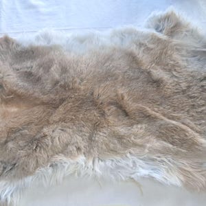 Natural Soft Rabbit Fur Hide – Approx. 18&quot;x11&quot; – Tanned Fur for Crafts, Costumes, Décor, & DIY