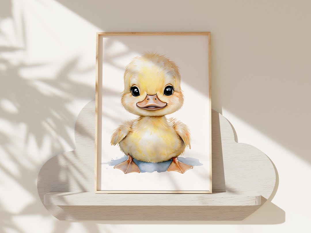 Duck Nursery Wall Art Print | Farm Animal Duck Duckling | Nursery Child ...