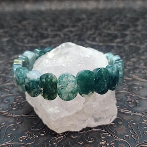 Crystal Agate Beaded Bracelet: Elegant Healing Stone Jewelry