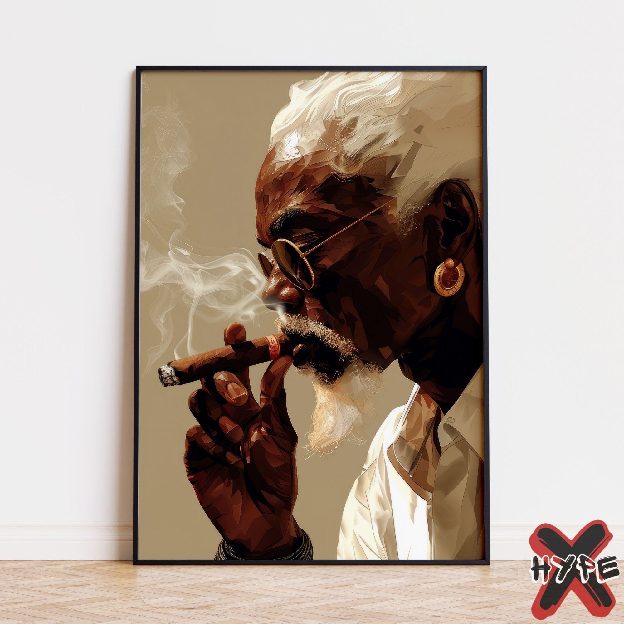 Cigar smoker poster - Etsy België, image size:2000x2000