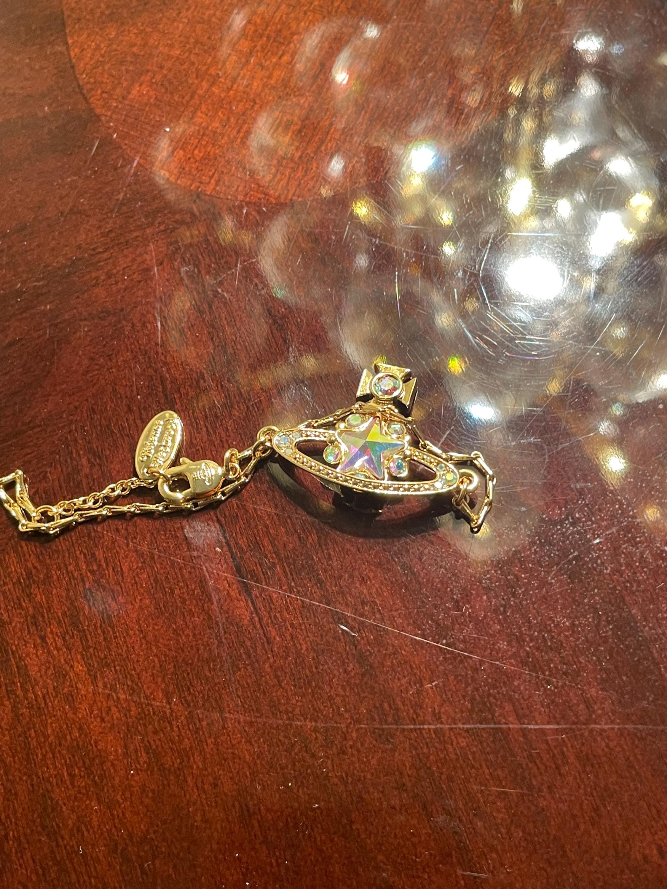 Star Orb Pendant Vivienne Westwood Shooting Star Necklace RARE 