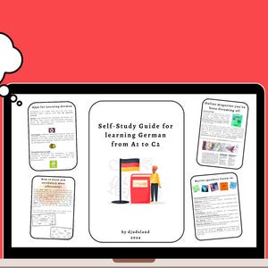 Self-Study Guide for Learning German A1-C2 by djudsland