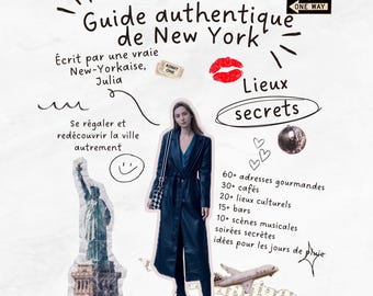 New York City-guide på franska, hemliga lokala platser (PDF-nedladdning)