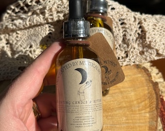 Anointing Candle & Ritual Oil: Handcrafted Sacred Oil Blend