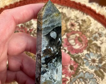 Sea Jasper Tower | Scenic Patterned Jasper Point | 86mm
