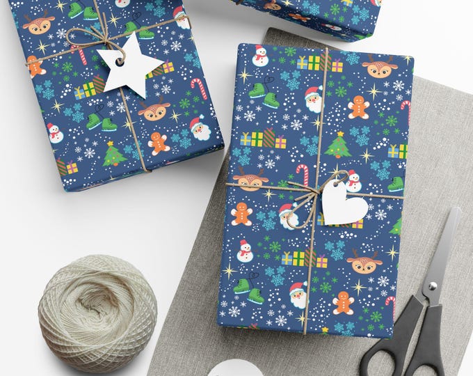 Festive Gift Wrap Paper | Wrapping Paper for Christmas & Winter